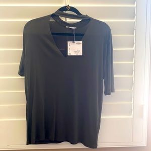 Military green Zara tshirt